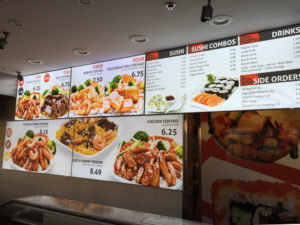 Fresh Japanese Menu Board Design